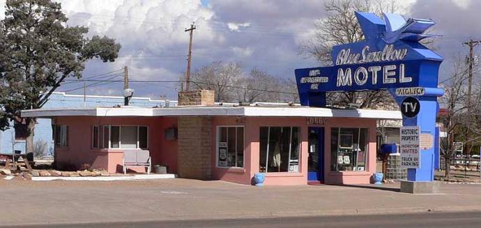 Clasico motel Blue Swallow en Tucumcari